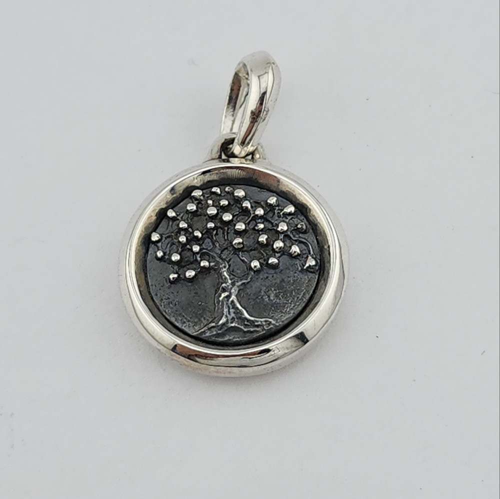 David Yurman Silver Tree of Life Pendant